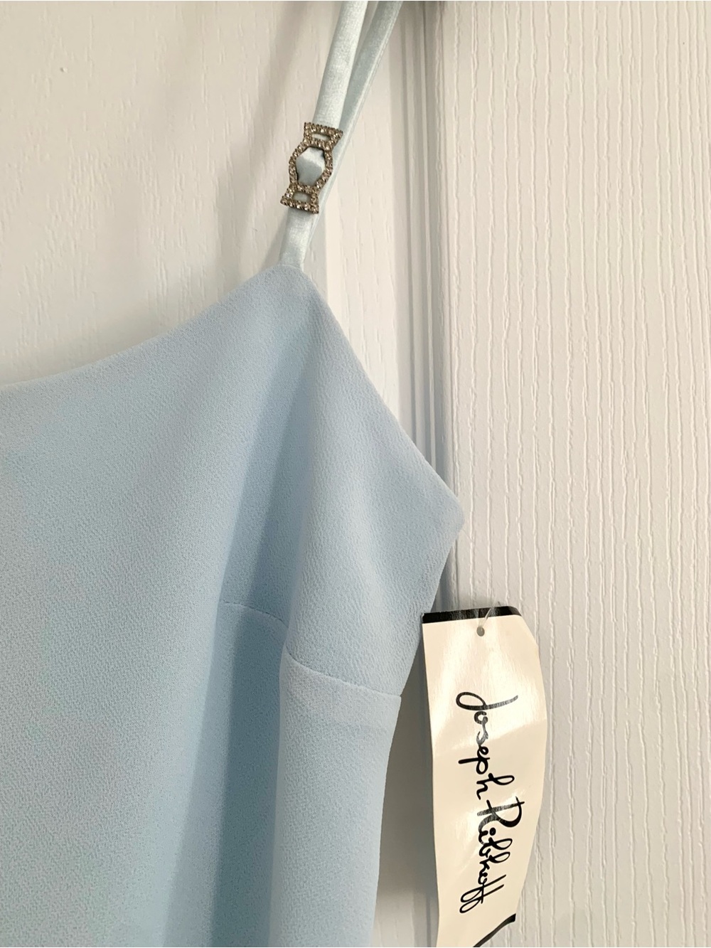 Light Blue Slip Cami Top with shawl by Joseph Ribkoff - Picture 3 of 7
